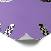 Poster Mains d'amitié noir et blanc (Coin)