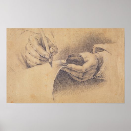 Poster Mains de dessin, 1798 (Devant)