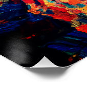 Poster Mains de femme couvrant le visage Émotion intense (Coin)