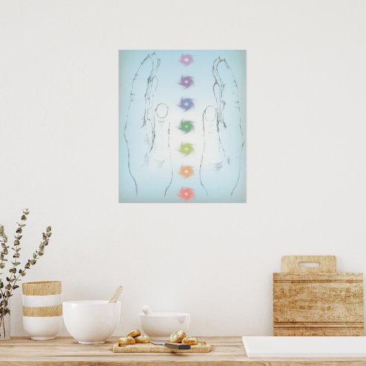Poster Mains de guérison (Cuisine)