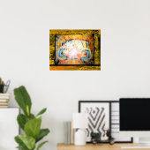 Poster Mains de guérison (Bureau à domicile)