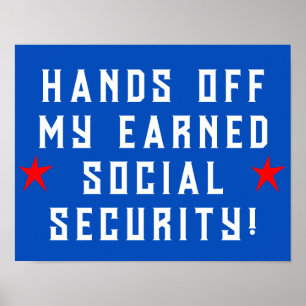 Poster Mains de ma sécurité sociale