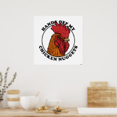 Poster Mains De Mes Nuggets De Poulet (Cuisine)