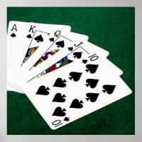 Mains de poker - Brosse royale - Costume de pique