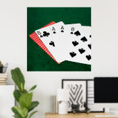 Poster Mains de poker - Mains de l'homme mort (Bureau à domicile)