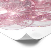 Poster Mains de prière rose vif (Coin)