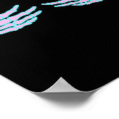 Poster Mains de squelette sur les seins de S (Coin)