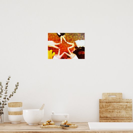 Poster Mains d'étoile BFF (Cuisine)