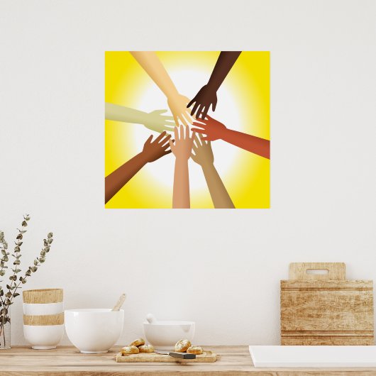 Poster Mains diverses (Cuisine)