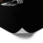 Poster Mains éffrayantes de squelette. Joyeux Halloween. (Coin)