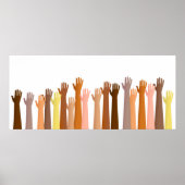 Poster Mains élevées (Devant)