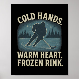 Poster Mains froides cœur chaud patinoire gelée – Victoir