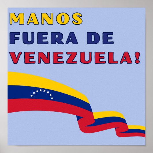 Poster Mains Loin Du Venezuela (Devant)