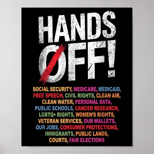 Poster Mains off My Social Security 2025 (Devant)