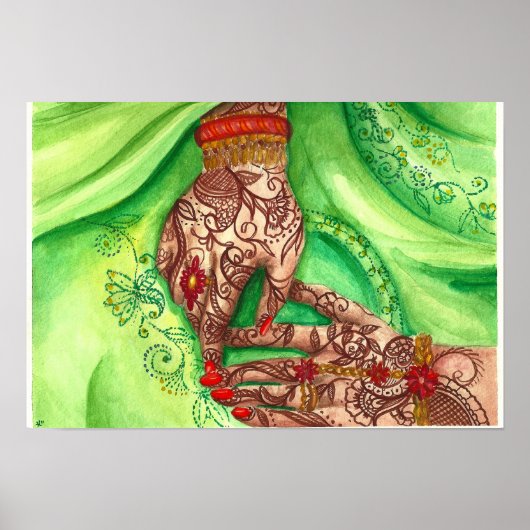 Poster "Mains pleines d'espoir" (Devant)