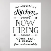 Maintenant Embaucher Fun Personnalisé Cuisine Pers