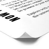 Poster Maintenant, est-ce que nous avons Be Present Poem  (Coin)