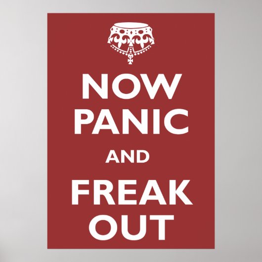 Poster Maintenant Panique Et Freak Sortir (Devant)