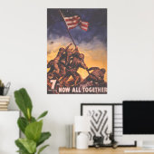 Poster Maintenant, tous ensemble Marines US (Bureau à domicile)