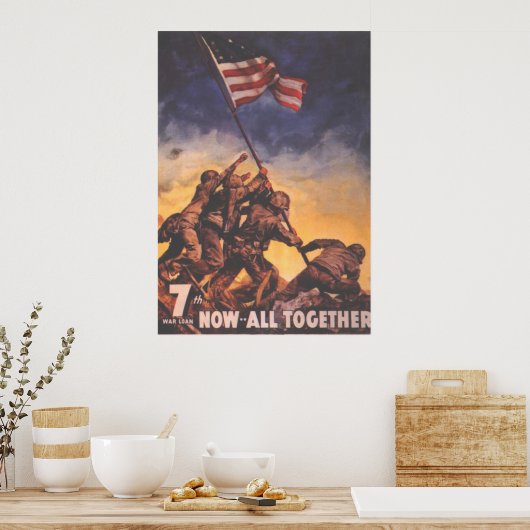 Poster Maintenant, tous ensemble Marines US (Cuisine)