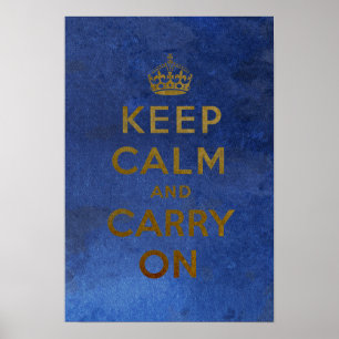 Poster Maintenez calme et continuez l'affiche