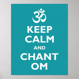 Poster Maintenez calme et le chant OM