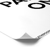 Poster Maintenez le calme et le parti allumé (classique-b (Coin)