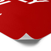 Poster Maintenir le calme C'est seulement Pi (Pi = 3,142) (Coin)