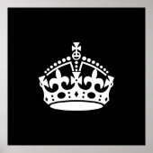 Poster Maintenir le calme et continuer sur la couronne (m (Devant)