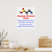 Poster Maintenir L'Équilibre Sur Un Vélo - Science Fact (Cuisine)