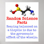 Poster Maintenir L'Équilibre Sur Un Vélo - Science Fact (Devant)