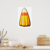 Poster maïs bonbon d'Halloween (Cuisine)