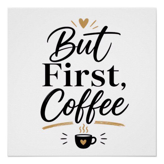 Poster Mais d'abord café  (Devant)