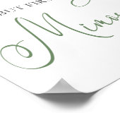 Poster Mais d'abord Mimosas  Floral blanc et vert (Coin)