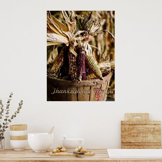 Poster Maïs de Thanksgiving (Cuisine)