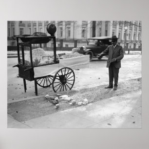 Poster Maïs éclaté à vendre Sale, 1926. Photo vintage