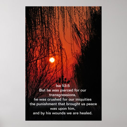 Poster Mais il a été transpercé pour nos transgressions (Devant)