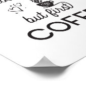 Poster Mais le premier café (Coin)