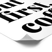 Poster Mais le premier café gras (Coin)