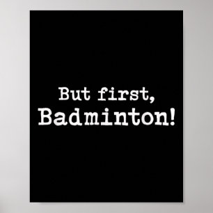 Poster Mais Premier Badminton Simple Minimaliste Fonn Sim