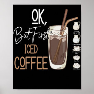 Poster Mais Premier Café Glacé Un Bon Jour