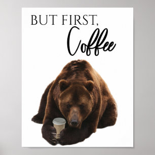 Poster Mais premier ours de café
