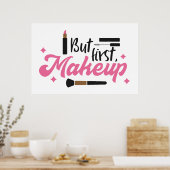 Poster Mais première salle d'artiste de maquillage (Cuisine)