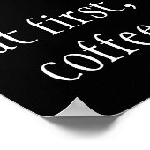 Poster mais tout d'abord, le café (Coin)