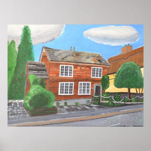 Poster Maison à Derby, Angleterre (Devant)