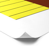 Poster Maison à granges jaunes (Coin)