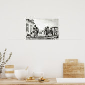 Poster Maison à louer, Cheval et Chèvre à vendre (Cuisine)