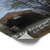 Poster Maison à péage Pont couvert Linfield PA (Coin)