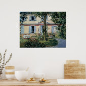 Poster Maison à Rueil par Edouard Manet (Cuisine)