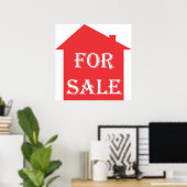 POSTER MAISON À VENDRE (Bureau à domicile)